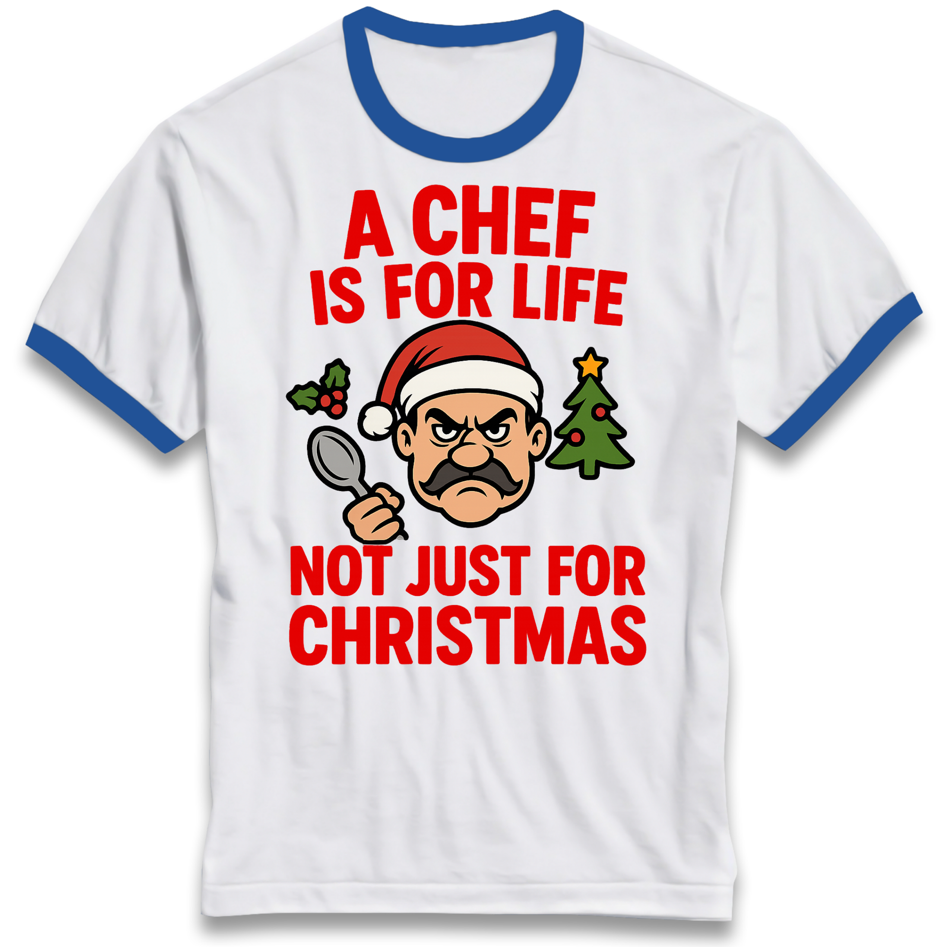 Chef Christmas Ringer T Shirt