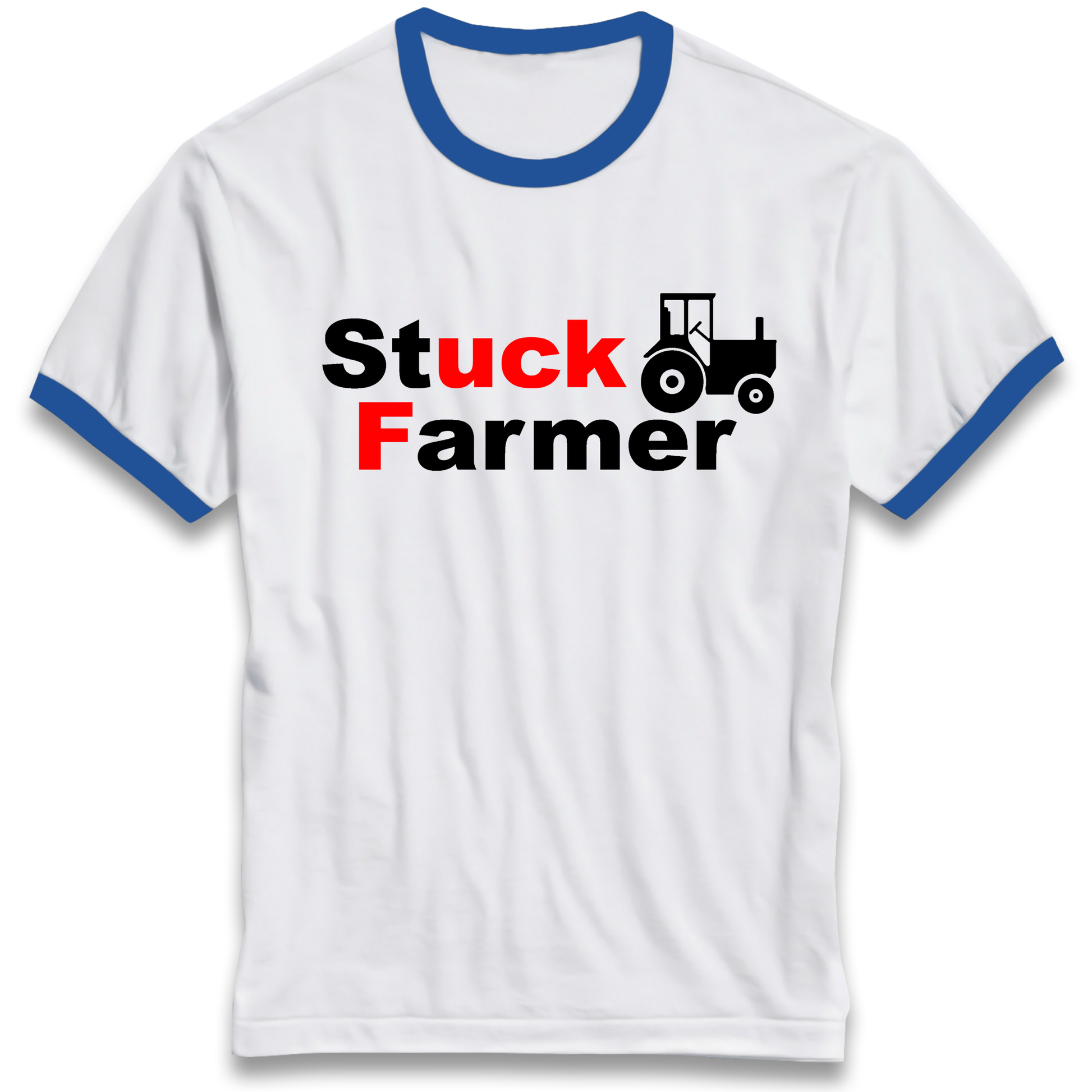Stuck Farmer Ringer T Shirt