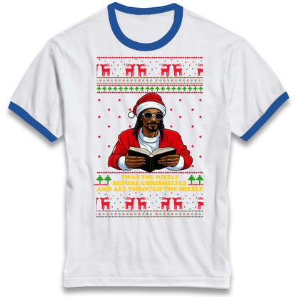 Snoop Dogg Nizzle Christmas Ringer T Shirt