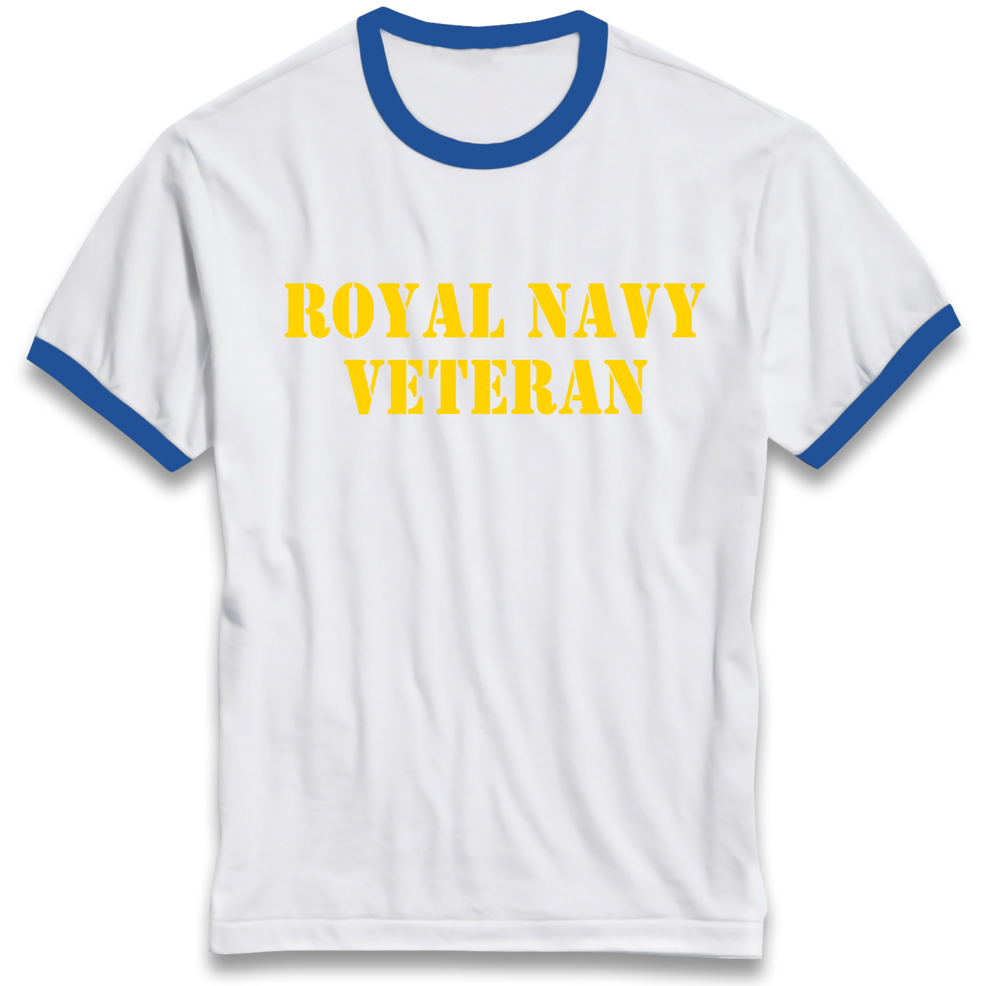 Royal Navy Veteran Ringer T Shirt