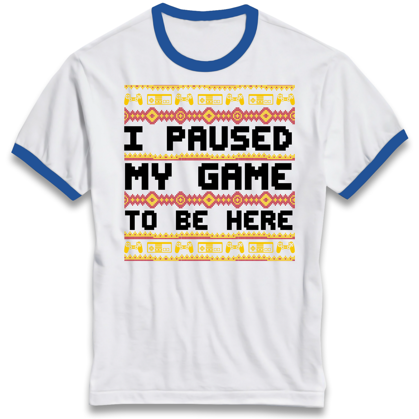 Paused My Game Ringer T Shirt