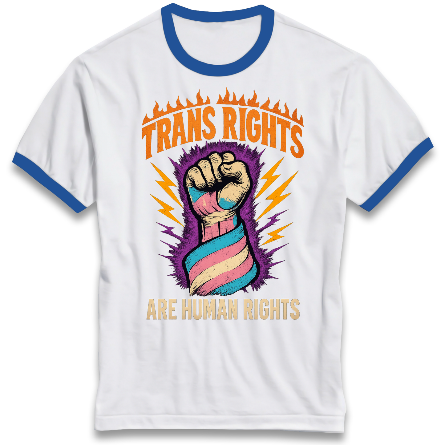 Trans Rights Are Human Rights Ringer T Shirt
