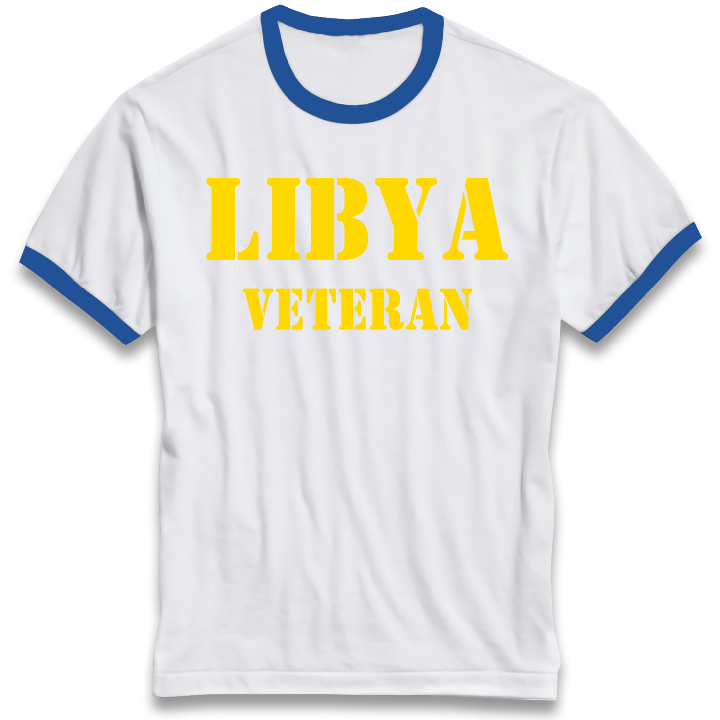 Libya Veteran Ringer T Shirt
