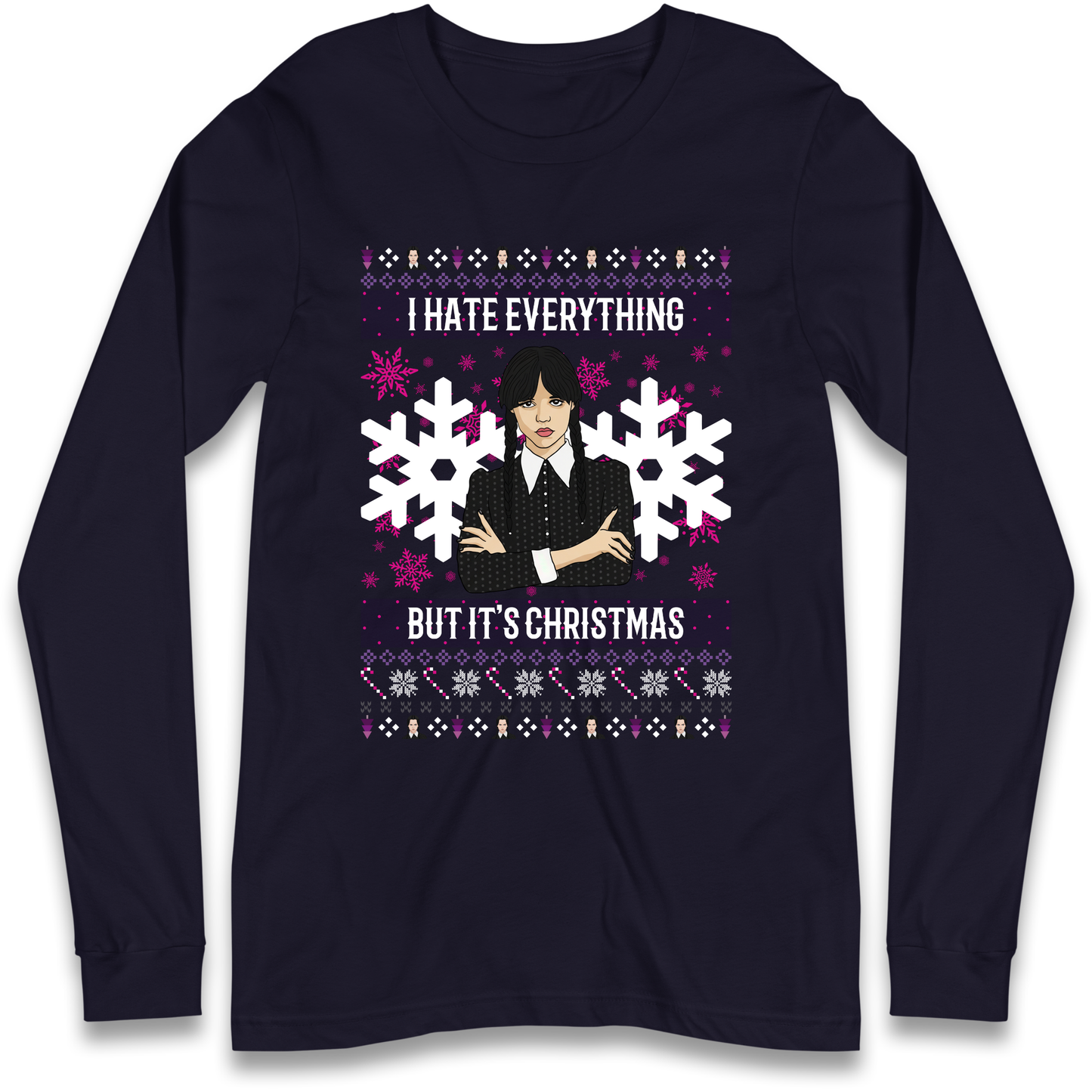 Wednesday addams Christmas Longsleeve T Shirt