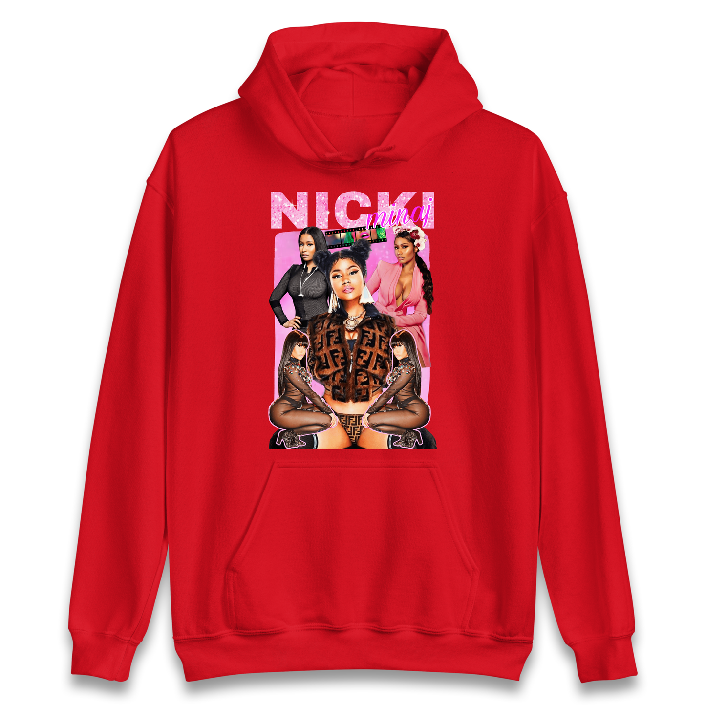 Nicki Minaj Pink Sparkle Bootleg Hoodie