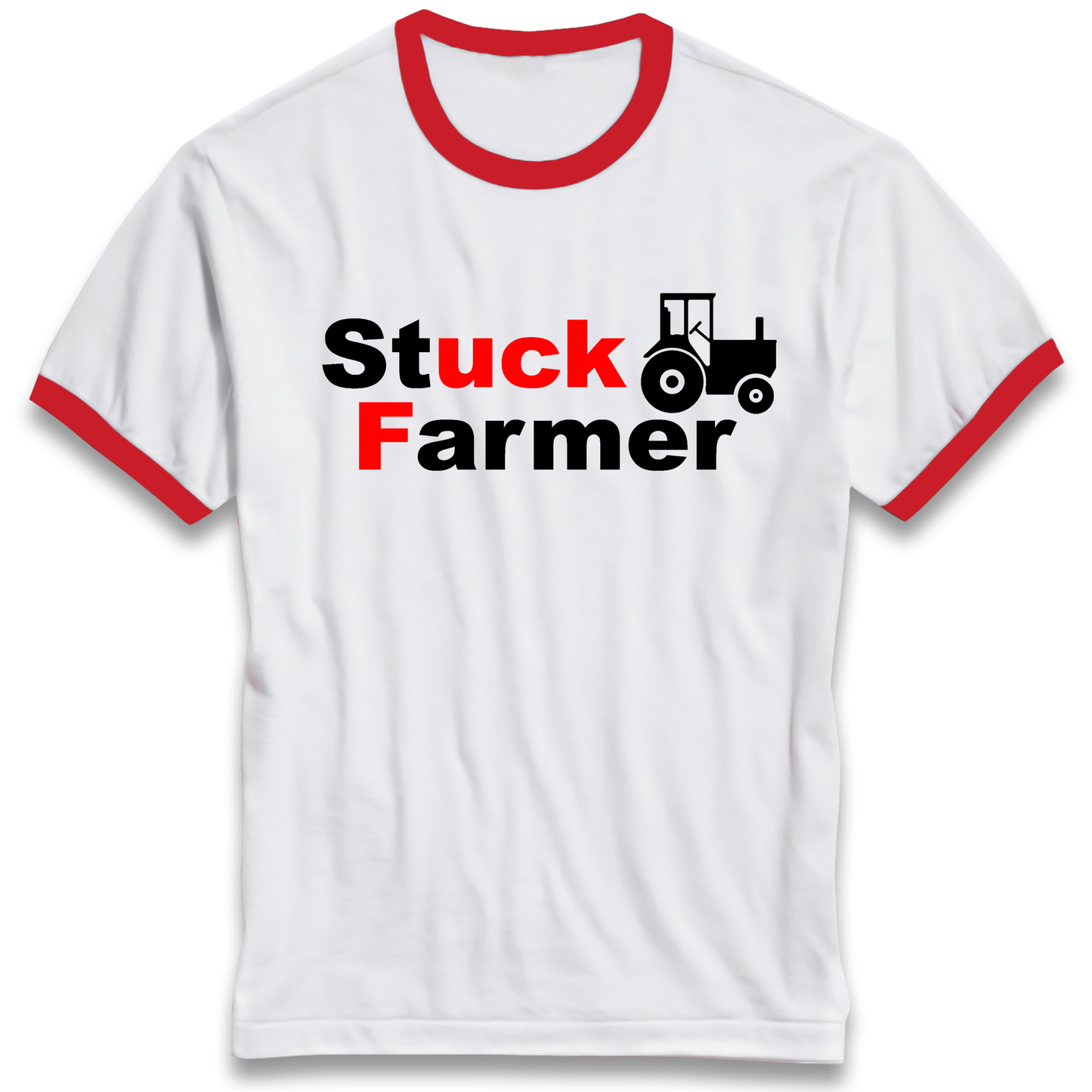 Stuck Farmer Ringer T Shirt
