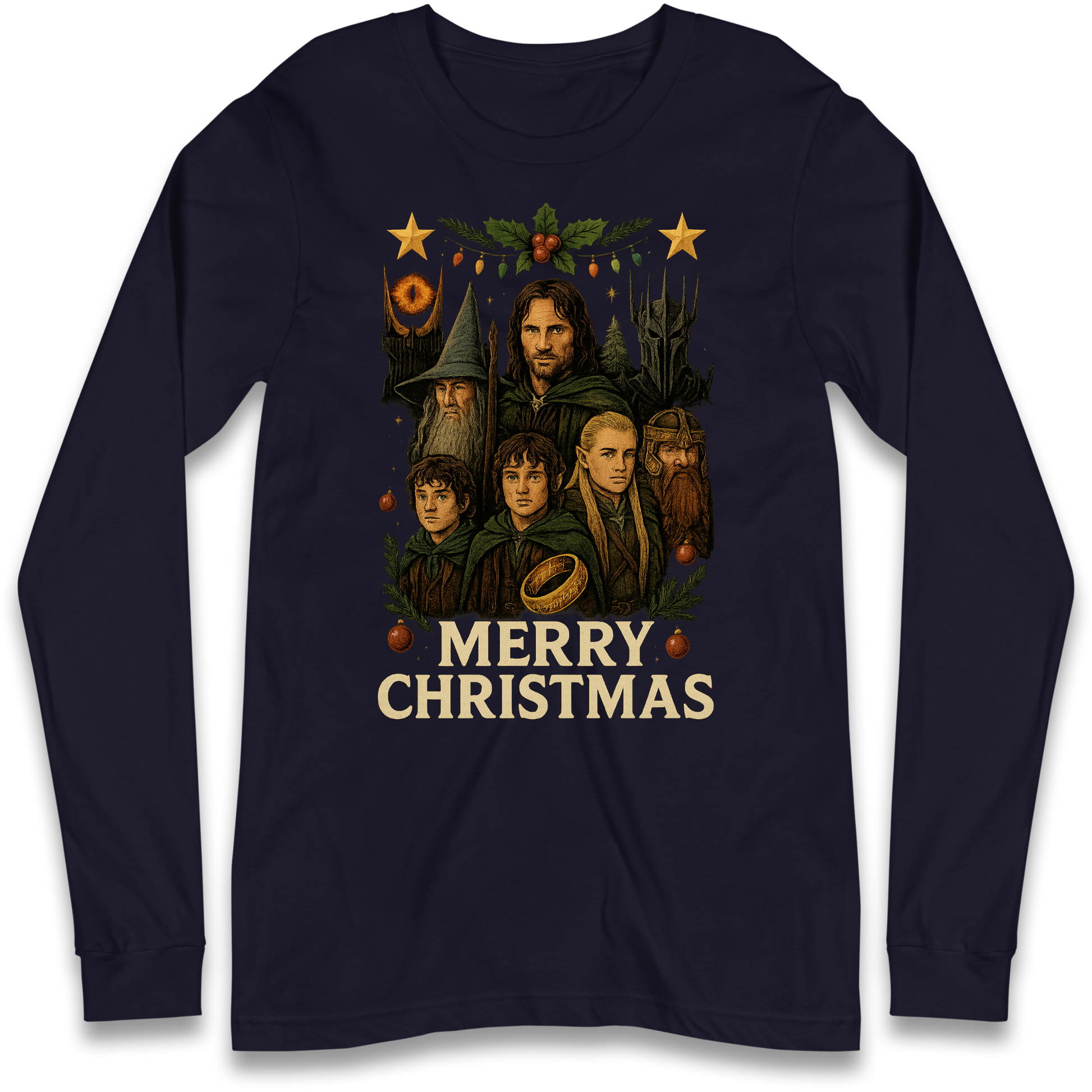 Lord of The Rings Christmas Longsleeve T Shirt