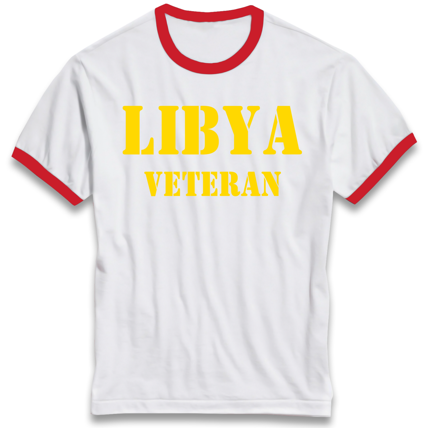 Libya Veteran Ringer T Shirt