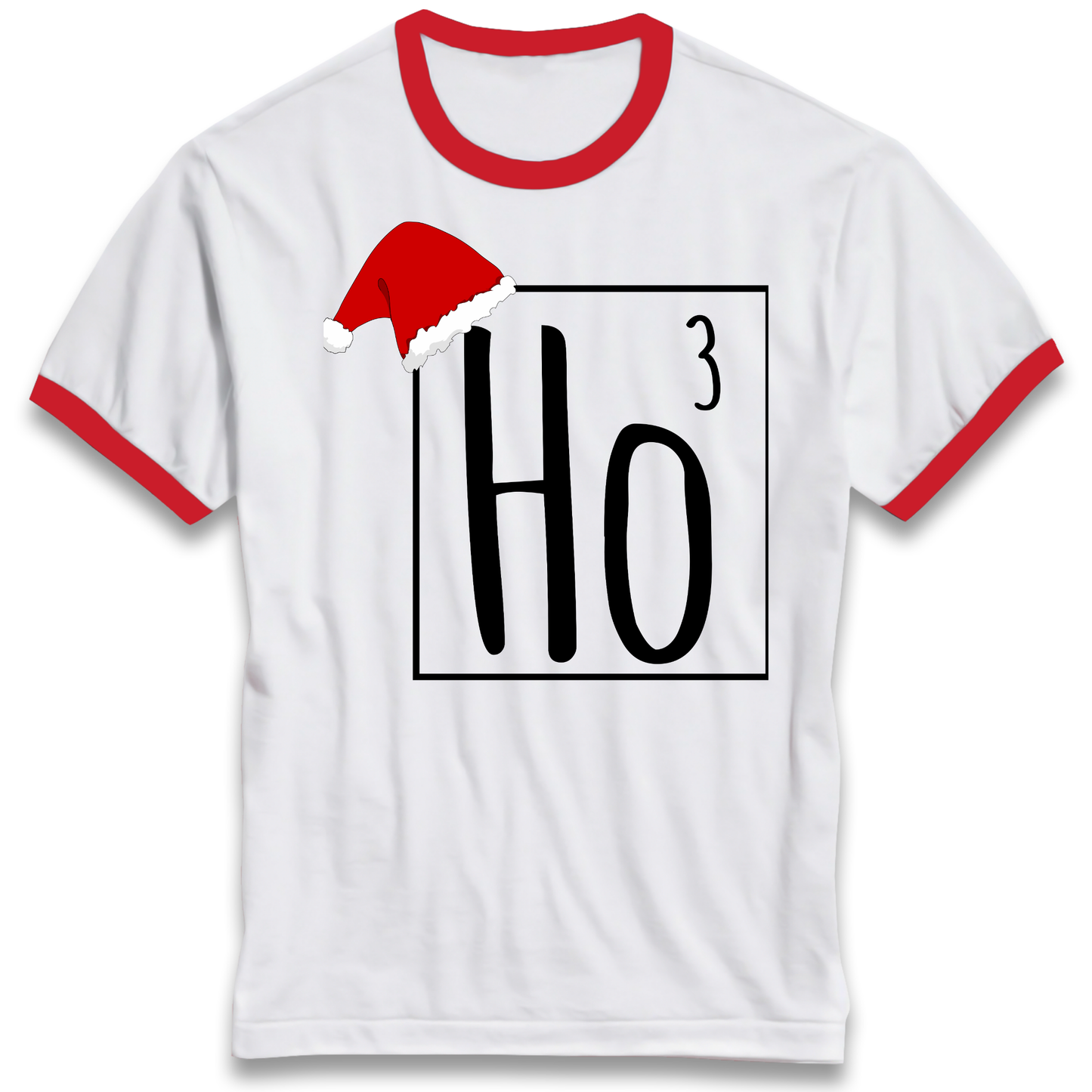 Ho Ho Ho Christmas Ringer T Shirt