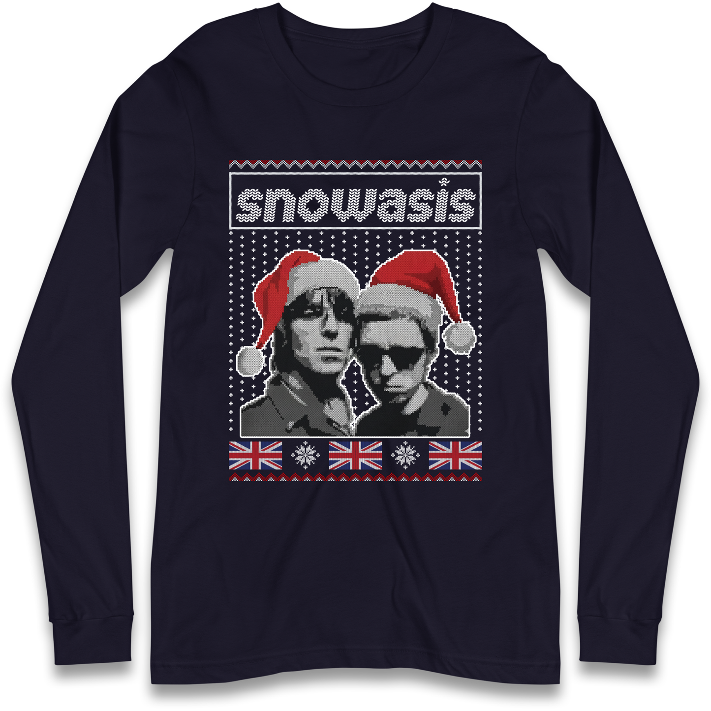 Snowasis Union Jack Christmas Longsleeve T Shirt