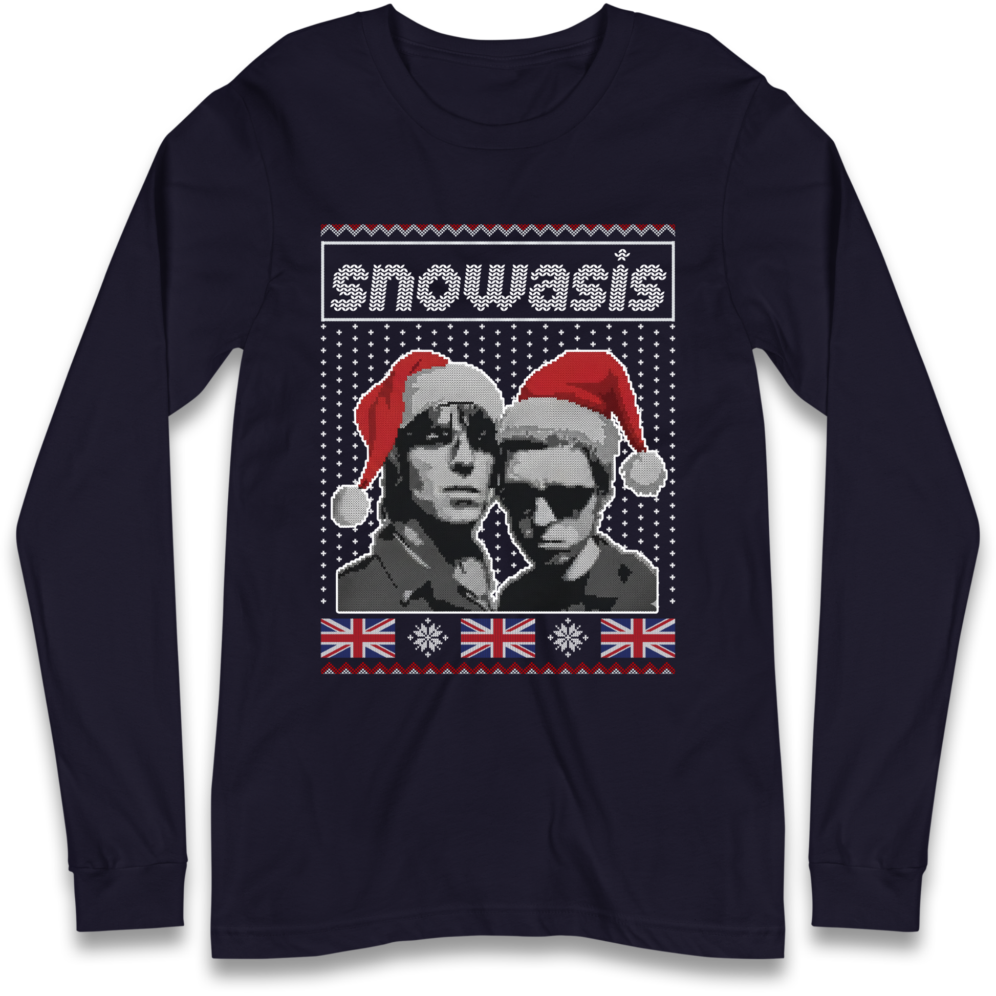 Snowasis Union Jack Christmas Longsleeve T Shirt
