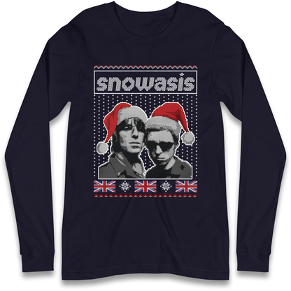 Snowasis Union Jack Christmas Longsleeve T Shirt