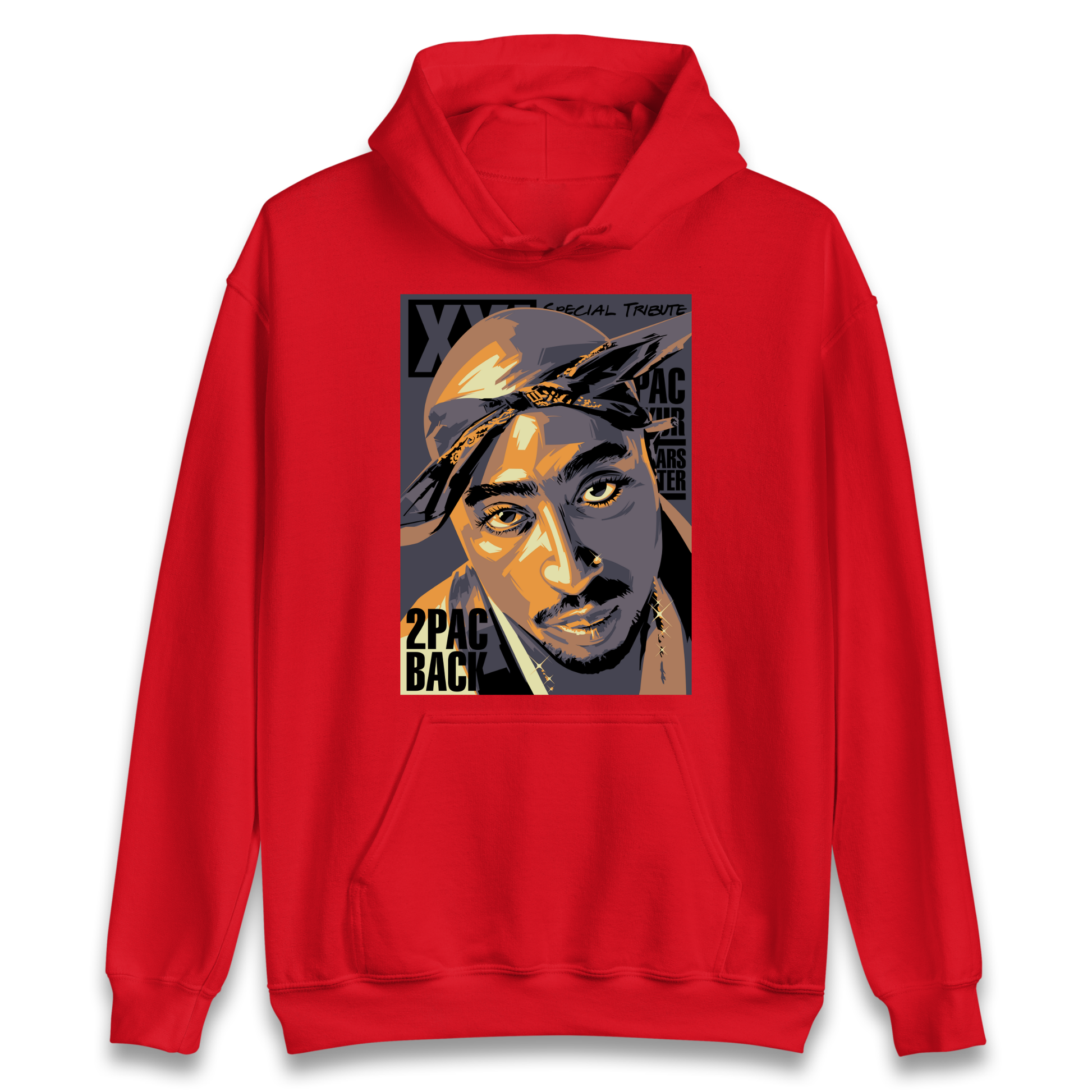 2 Pac Back Hoodie