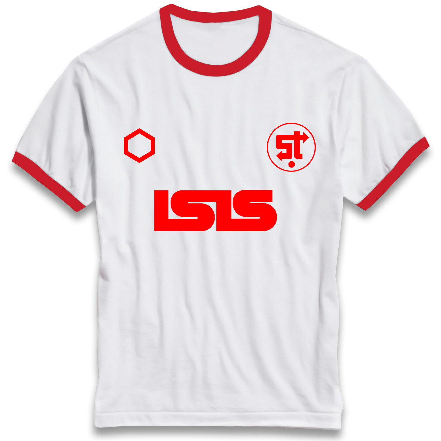 Retro Swindon Town Football Ringer T Shirt