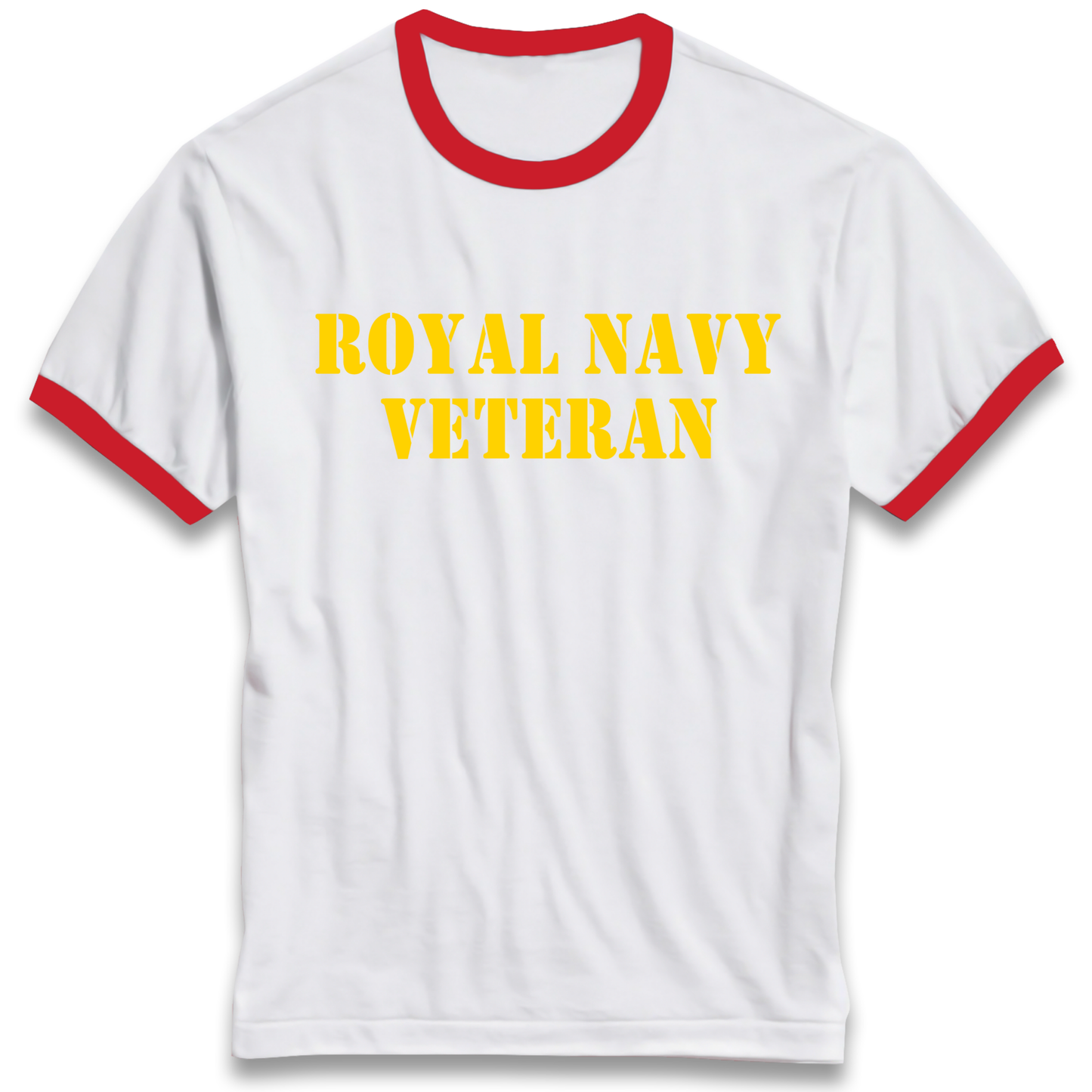 Royal Navy Veteran Ringer T Shirt