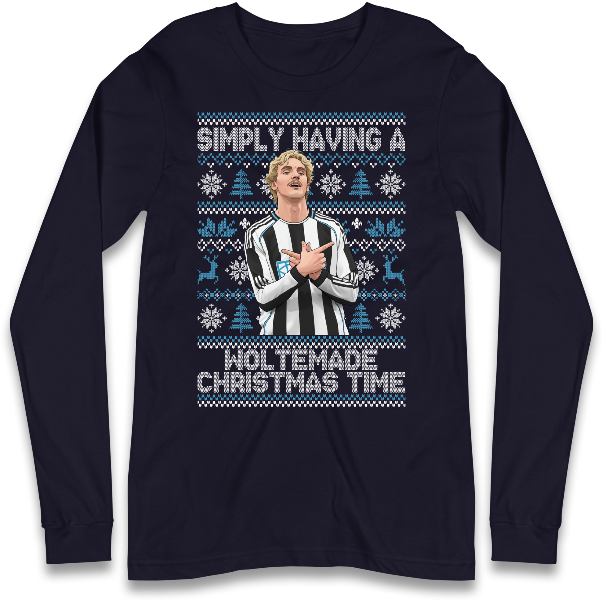 Newcastle united Christmas Longsleeve T Shirt