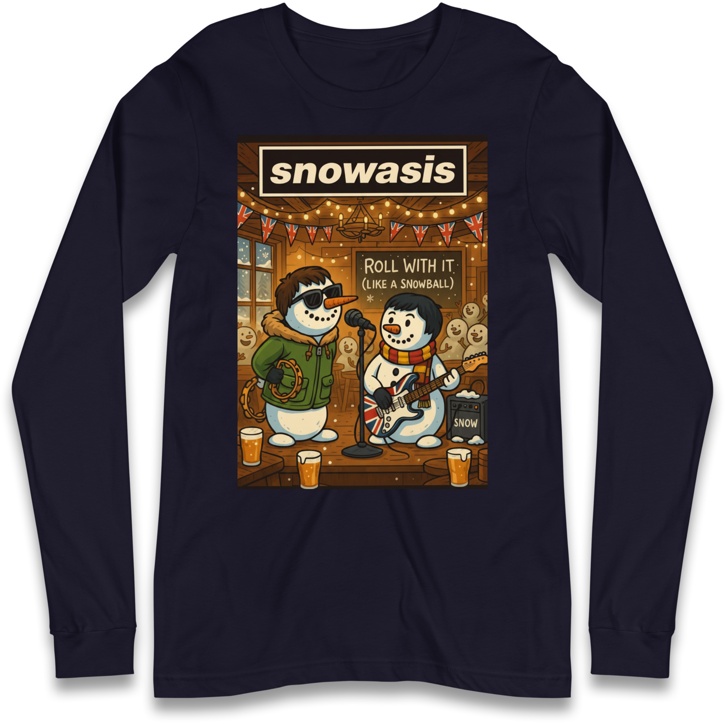 Snowasis Roll Christmas Longsleeve T Shirt