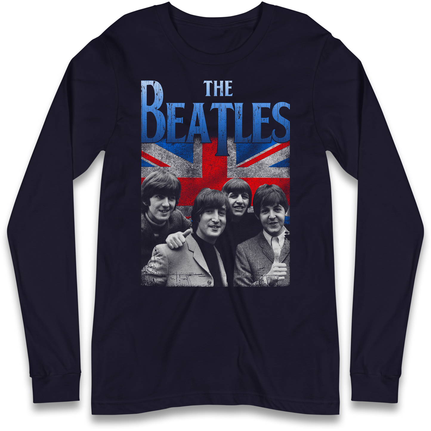The Beatles Union Jack Longsleeve T Shirt