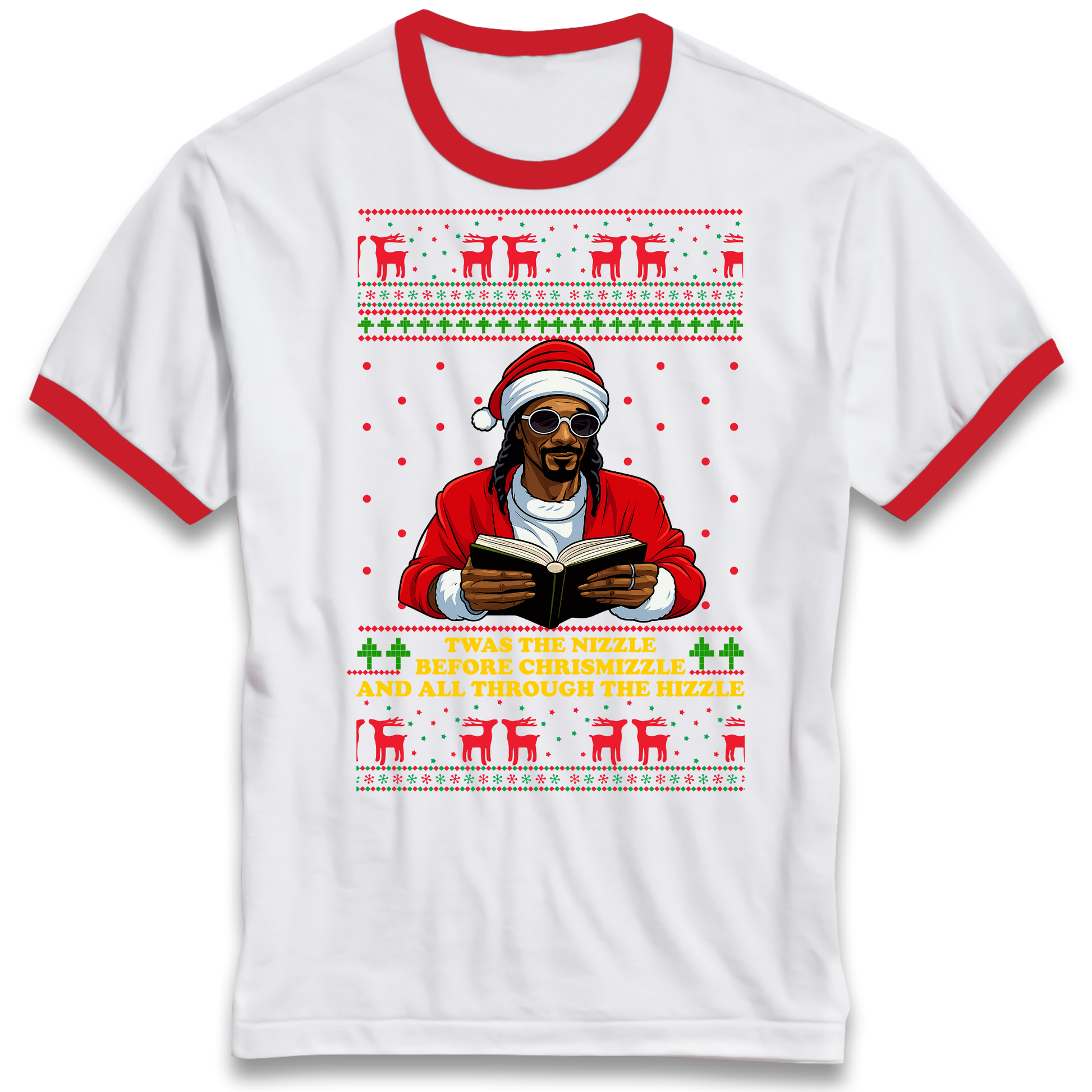 Snoop Dogg Nizzle Christmas Ringer T Shirt