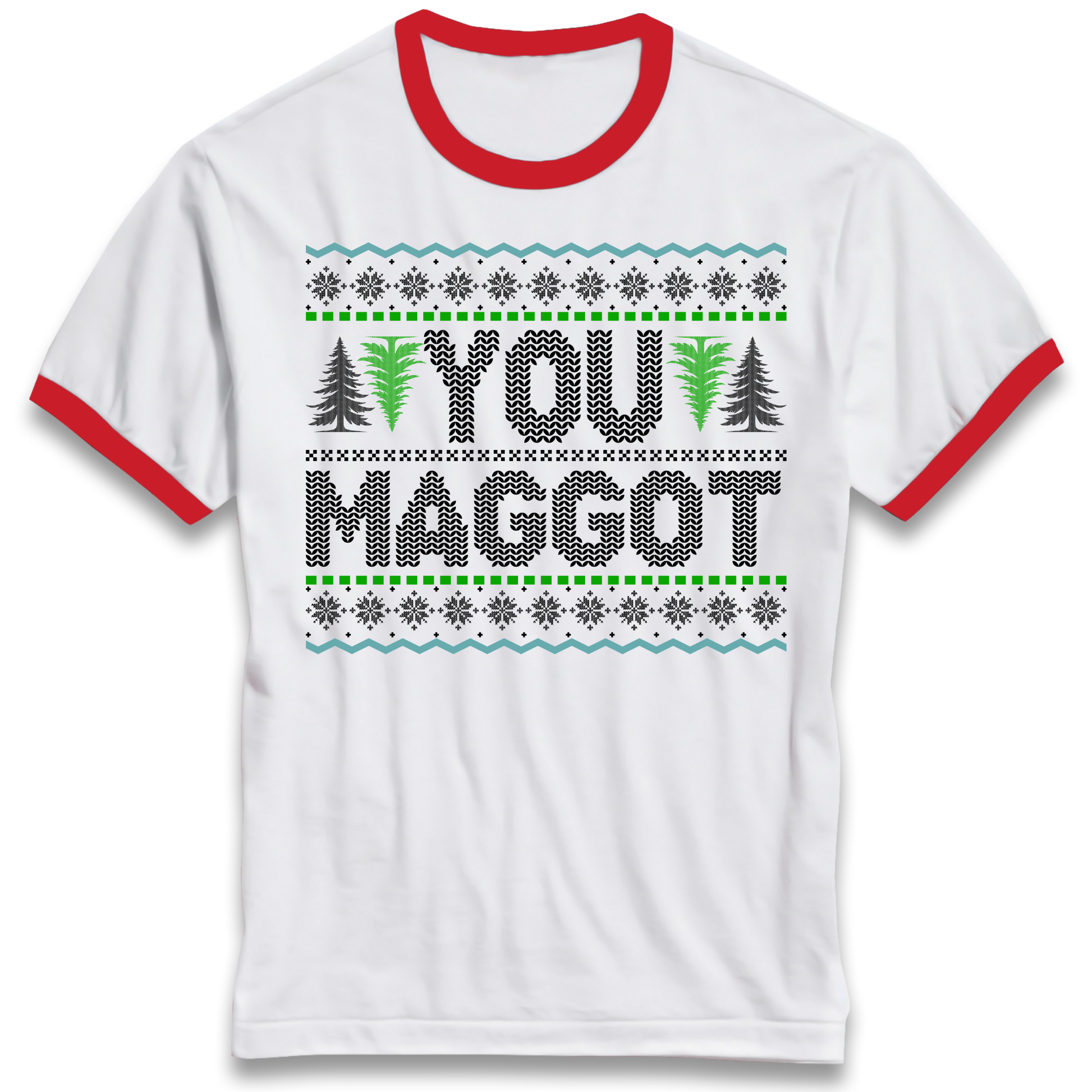 Christmas jumper Ringer T Shirt
