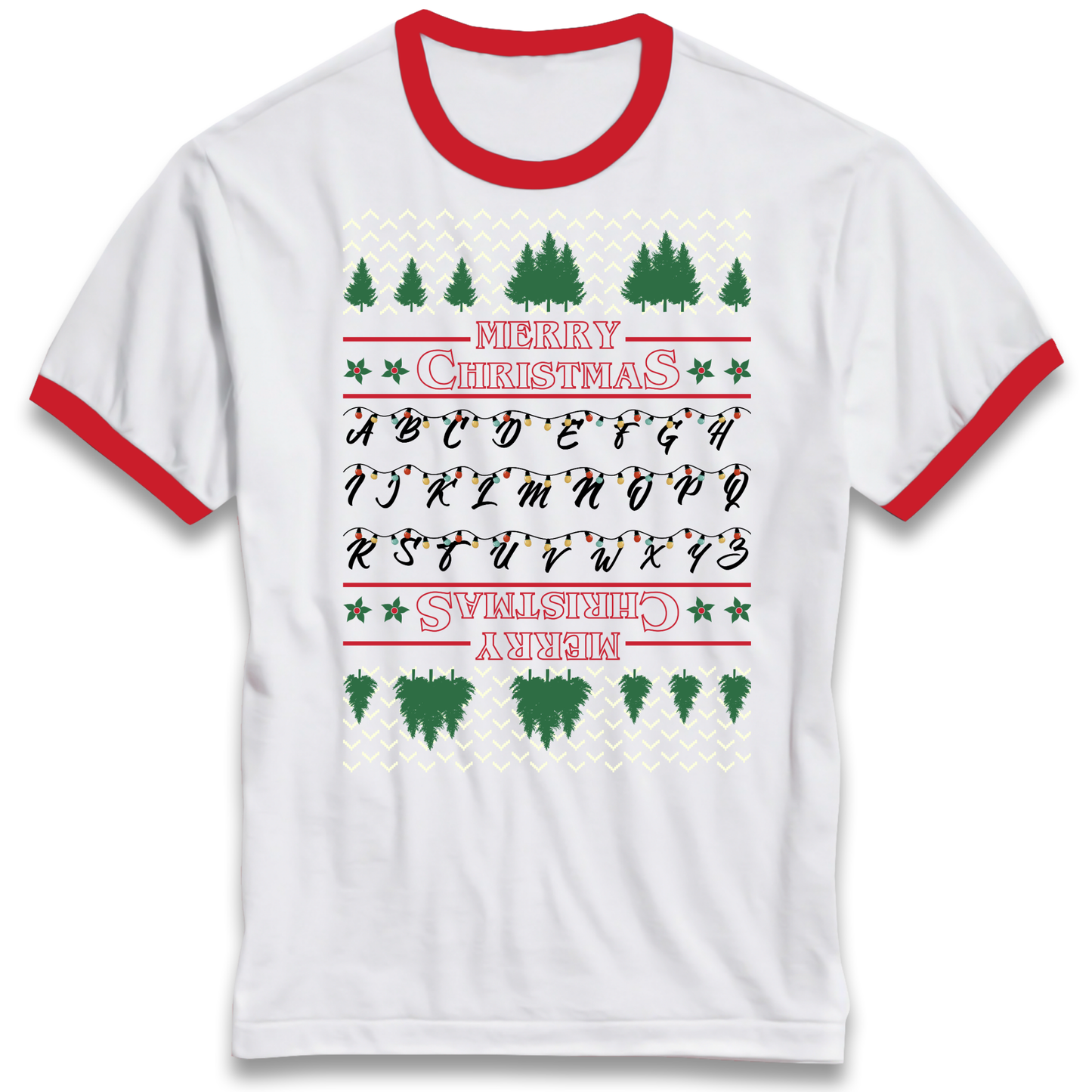 stranger things christmas jumper Ringer T Shirt