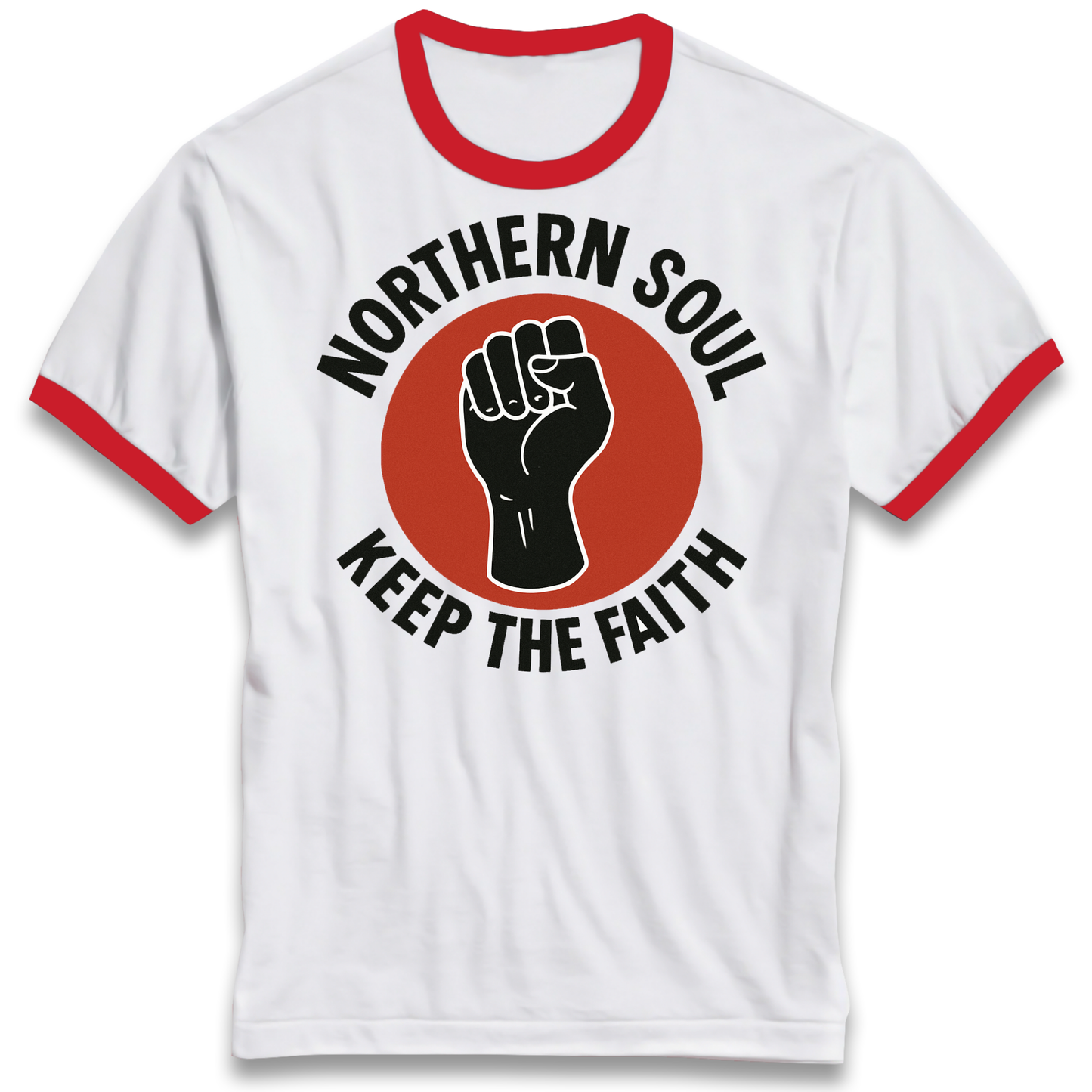 Northern Soul Keep The Faith Ringer T Shirt