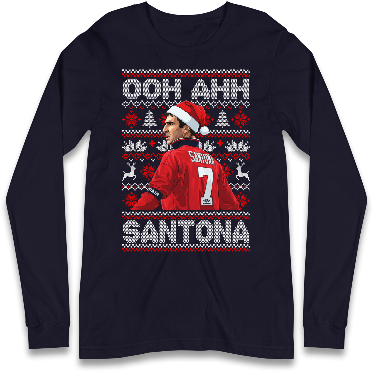 M'nchester United Christmas Longsleeve T Shirt