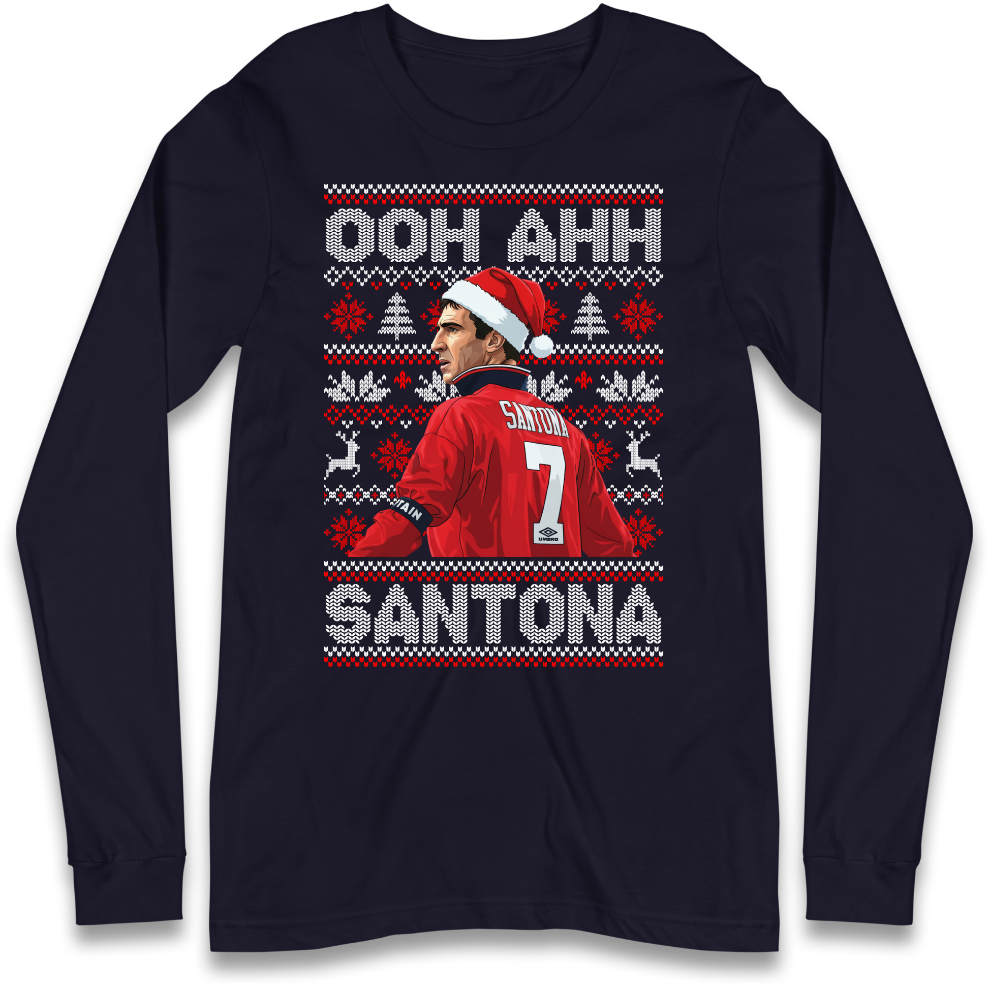 M'nchester United Christmas Longsleeve T Shirt