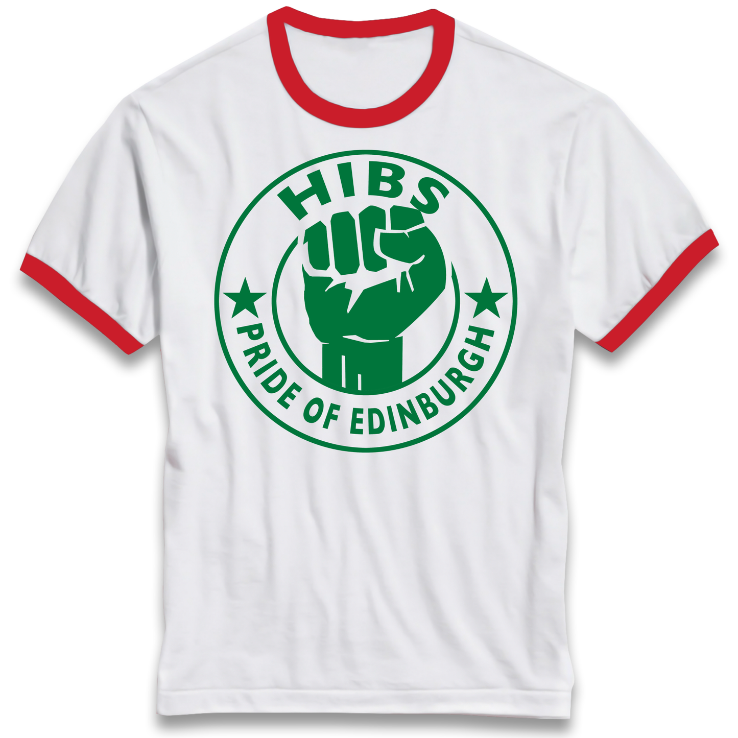 Hibernian FC Football Ringer T Shirt