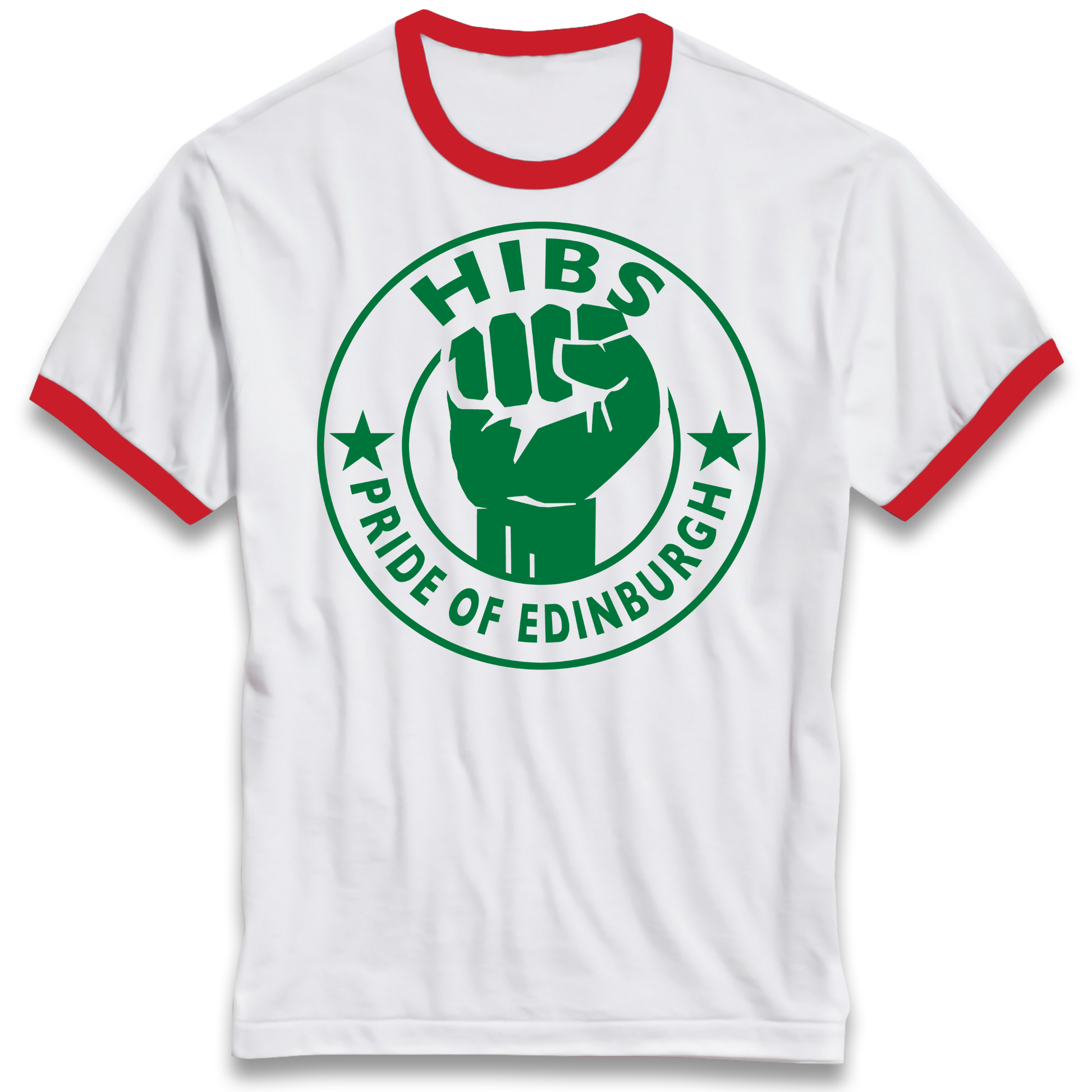Hibernian FC Football Ringer T Shirt