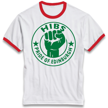 Hibernian FC Football Ringer T Shirt