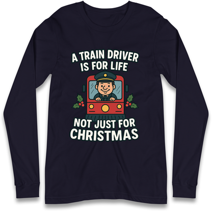 Train Driver Christmas Longsleeve T Shirt