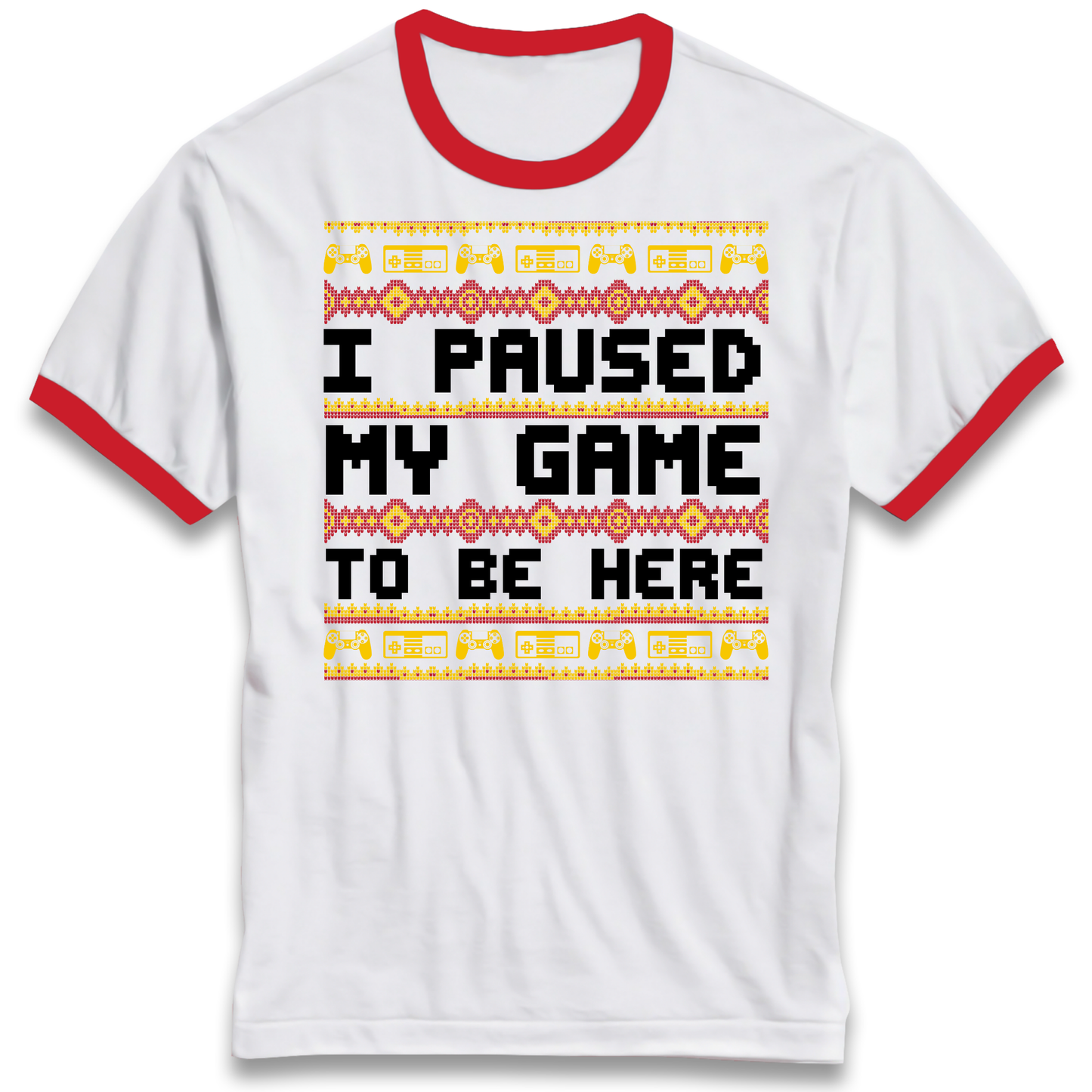 Paused My Game Ringer T Shirt