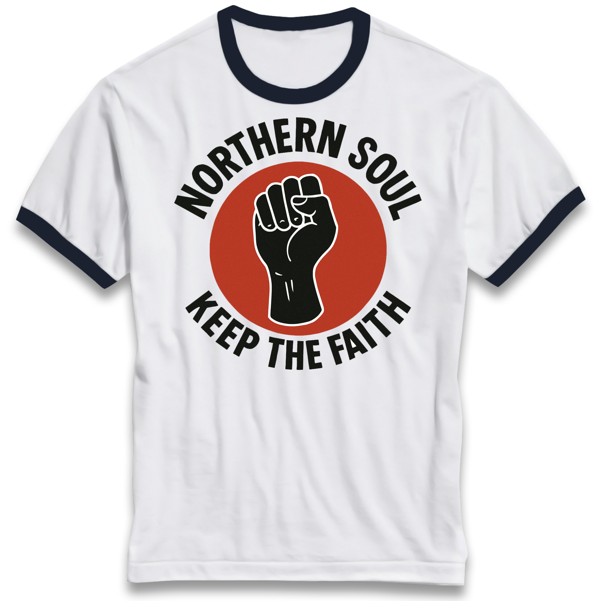 Northern Soul Keep The Faith Ringer T Shirt