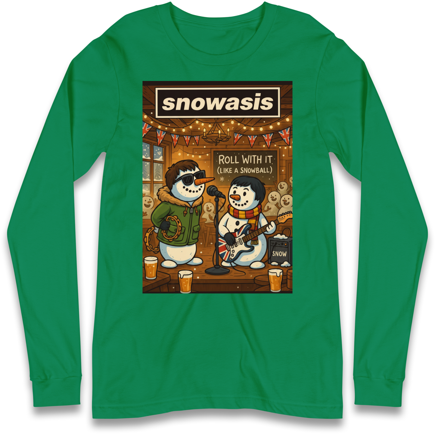 Snowasis Roll Christmas Longsleeve T Shirt