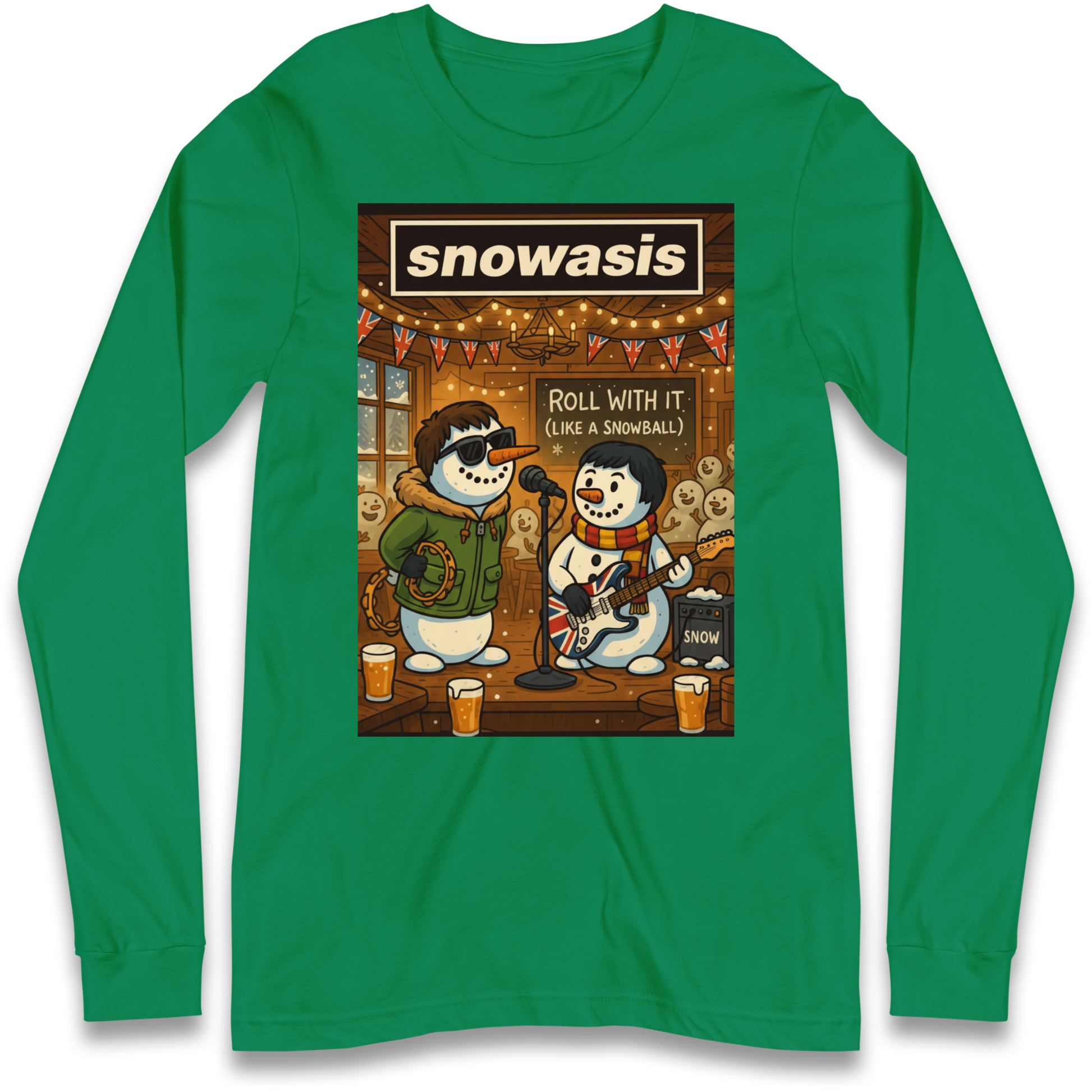 Snowasis Roll Christmas Longsleeve T Shirt