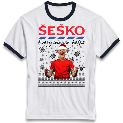 Benjamin Sesko Christmas Ringer T Shirt
