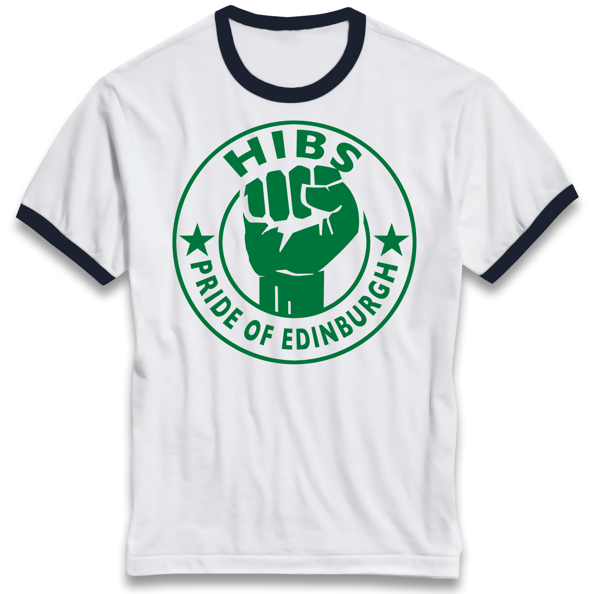 Hibernian FC Football Ringer T Shirt