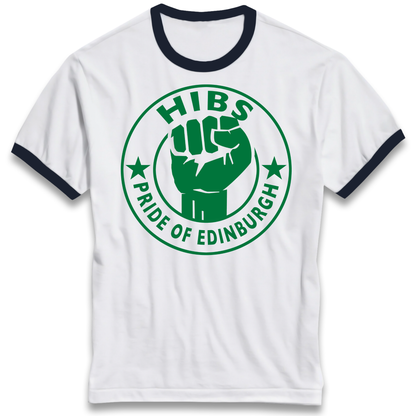 Hibernian FC Football Ringer T Shirt