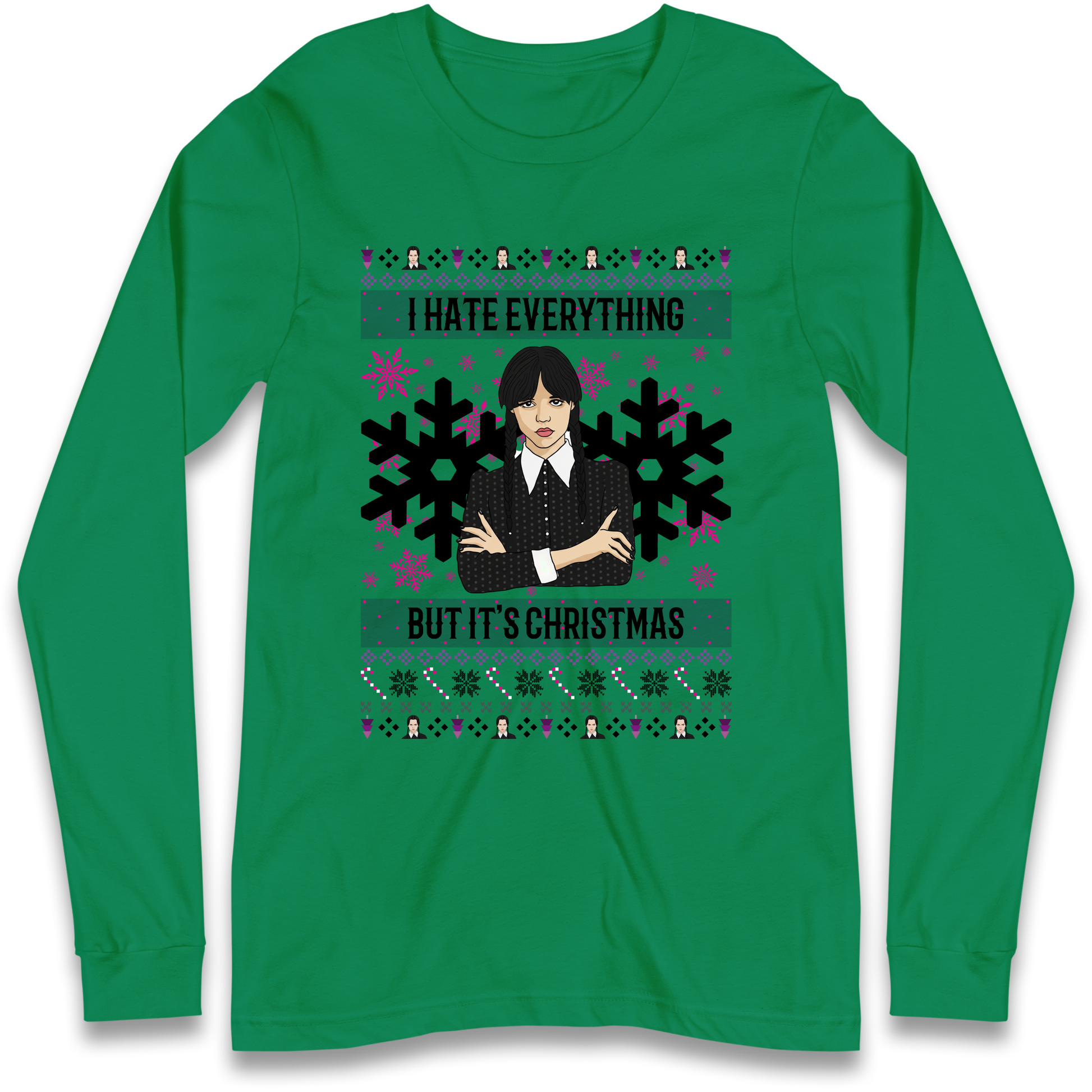 Wednesday addams Christmas Longsleeve T Shirt