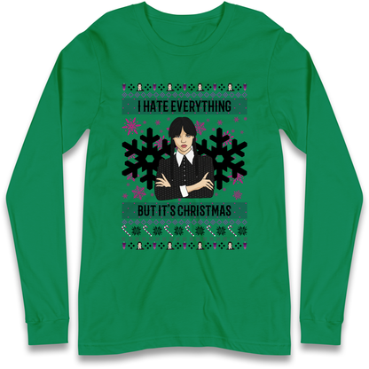 Wednesday addams Christmas Longsleeve T Shirt