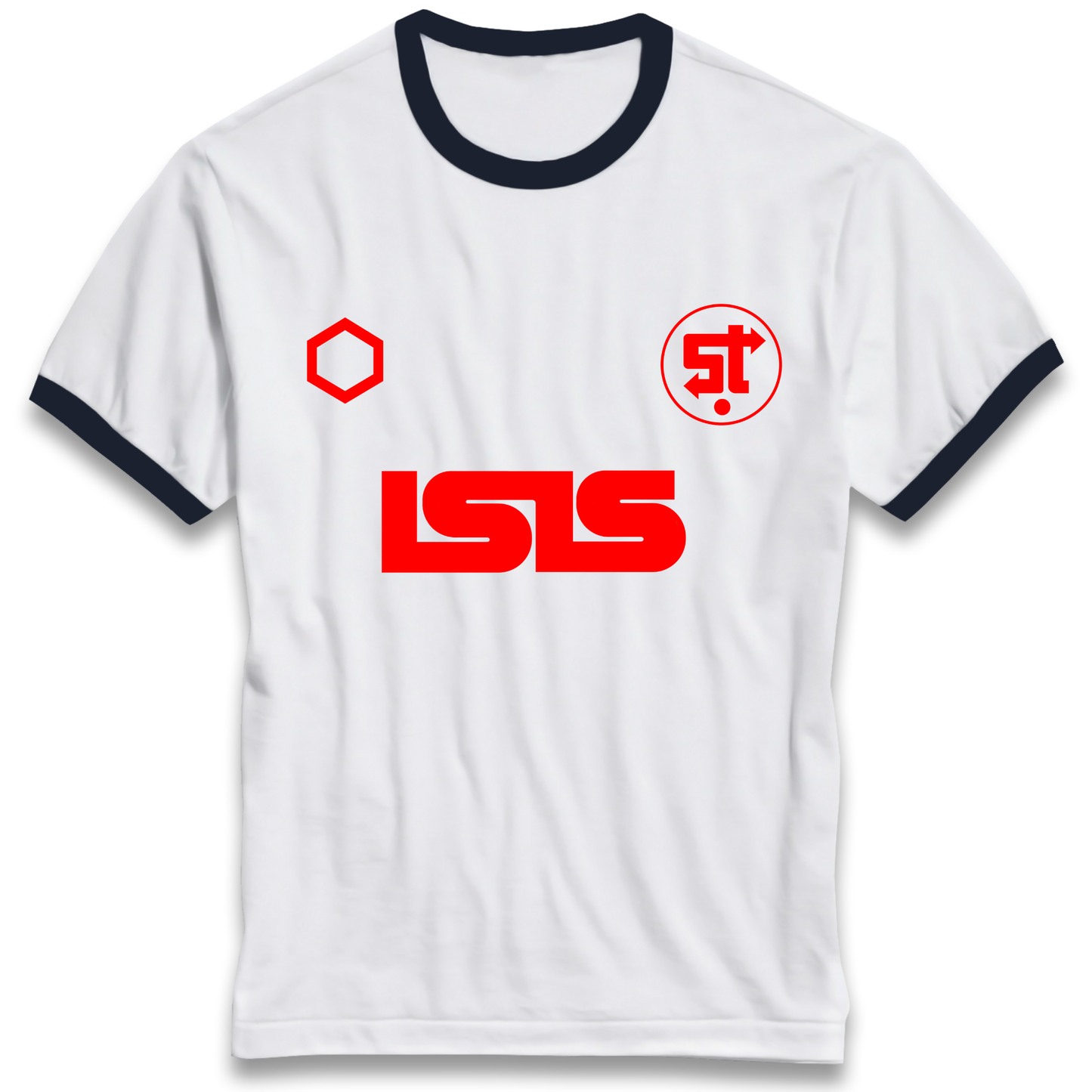 Retro Swindon Town Football Ringer T Shirt