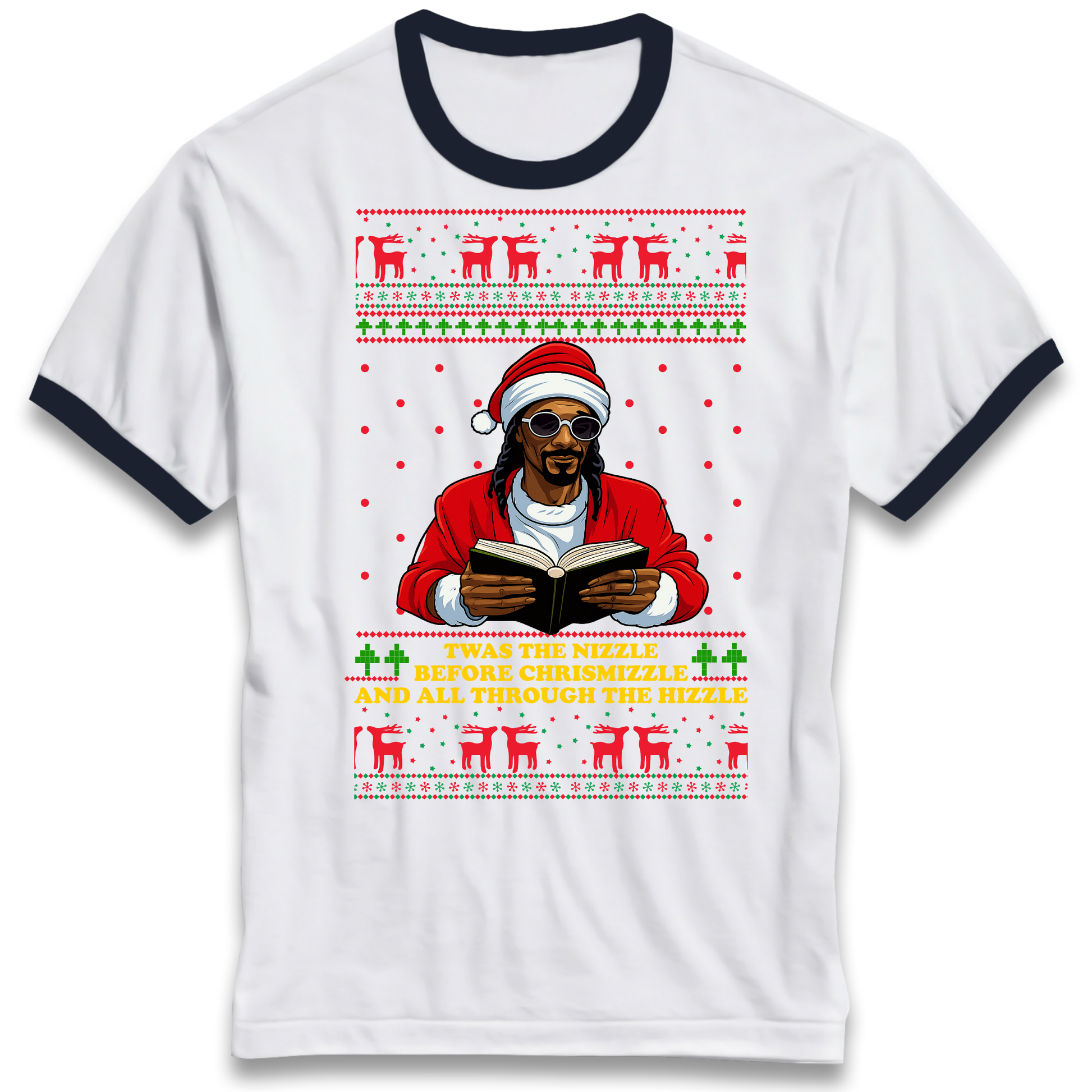 Snoop Dogg Nizzle Christmas Ringer T Shirt