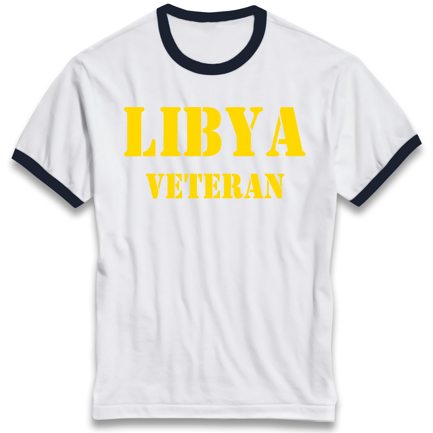 Libya Veteran Ringer T Shirt