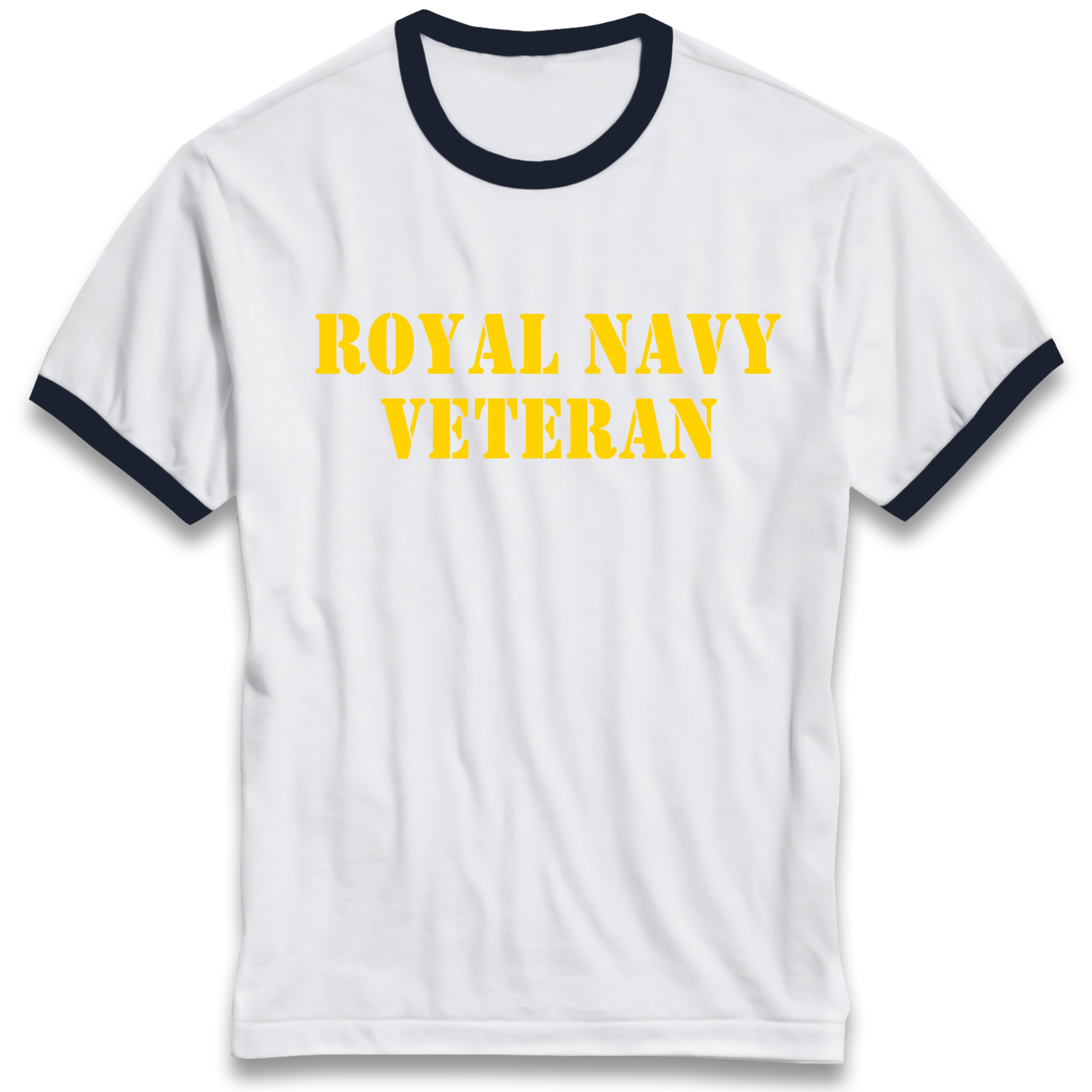 Royal Navy Veteran Ringer T Shirt