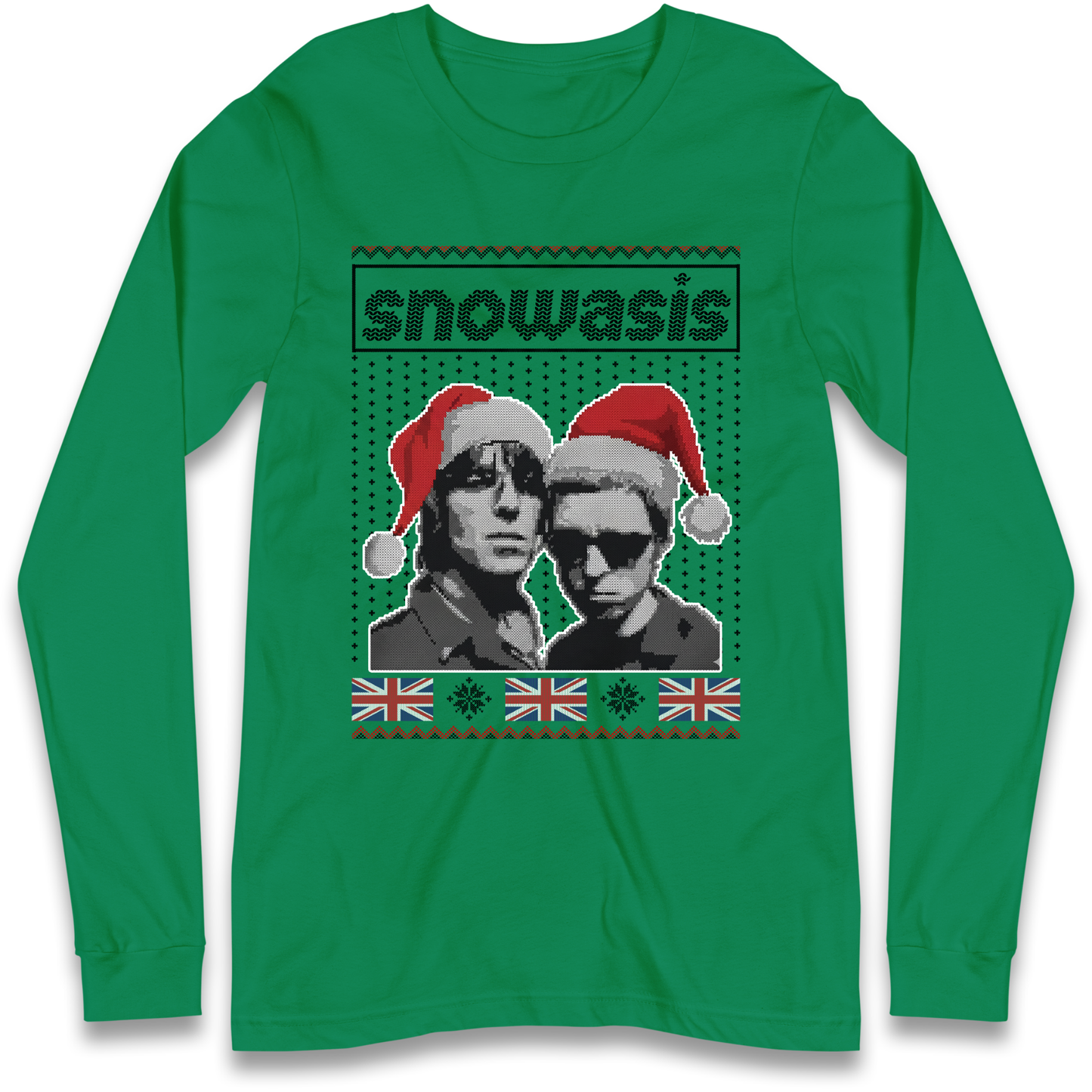 Snowasis Union Jack Christmas Longsleeve T Shirt