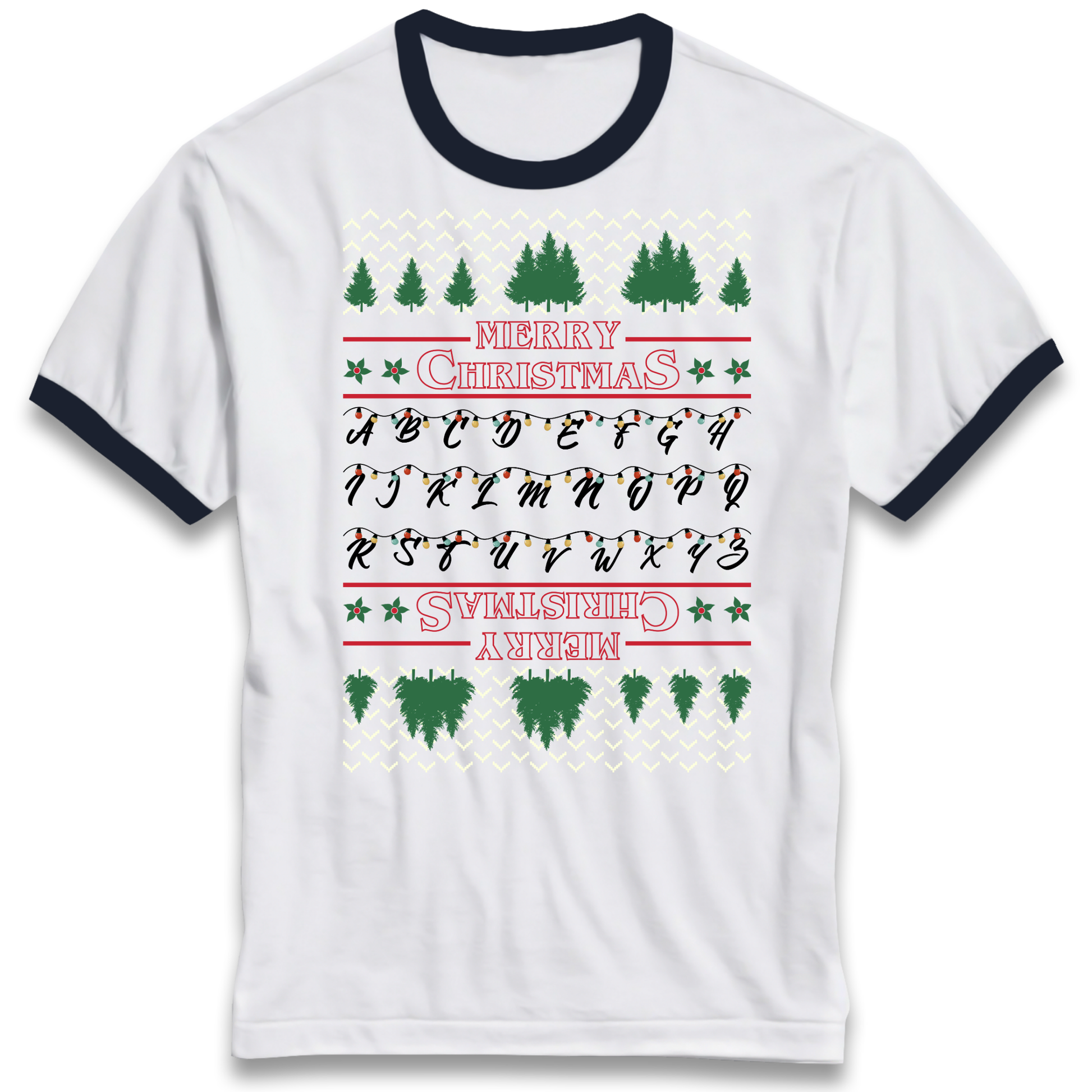 stranger things christmas jumper Ringer T Shirt