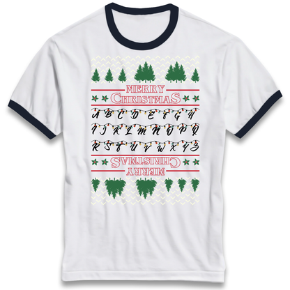 stranger things christmas jumper Ringer T Shirt