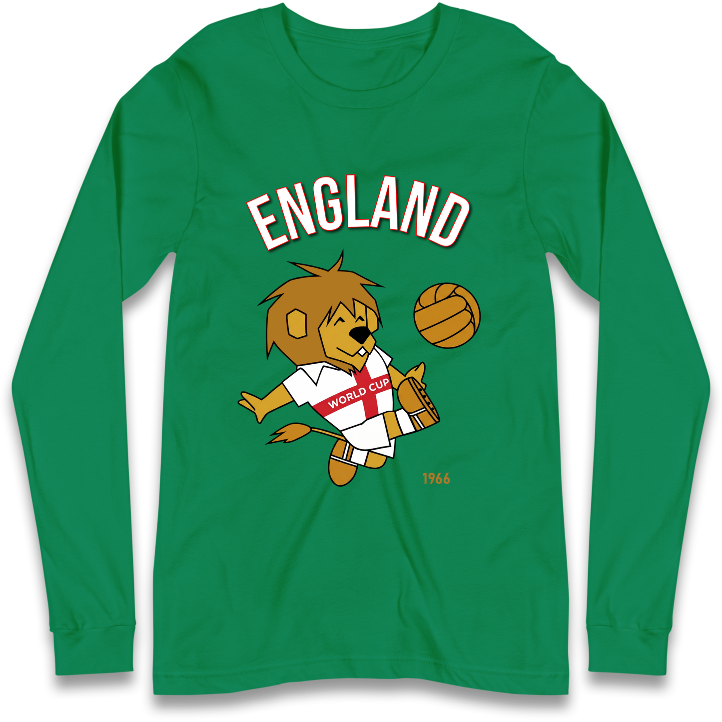 England World Cup Willie 1966 Football Longsleeve
