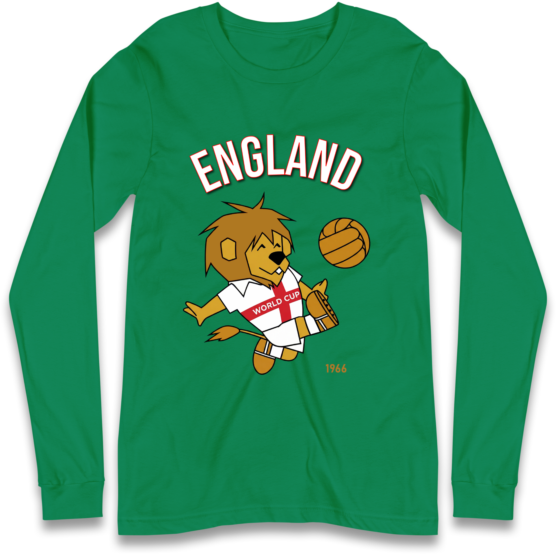 England World Cup Willie 1966 Football Longsleeve